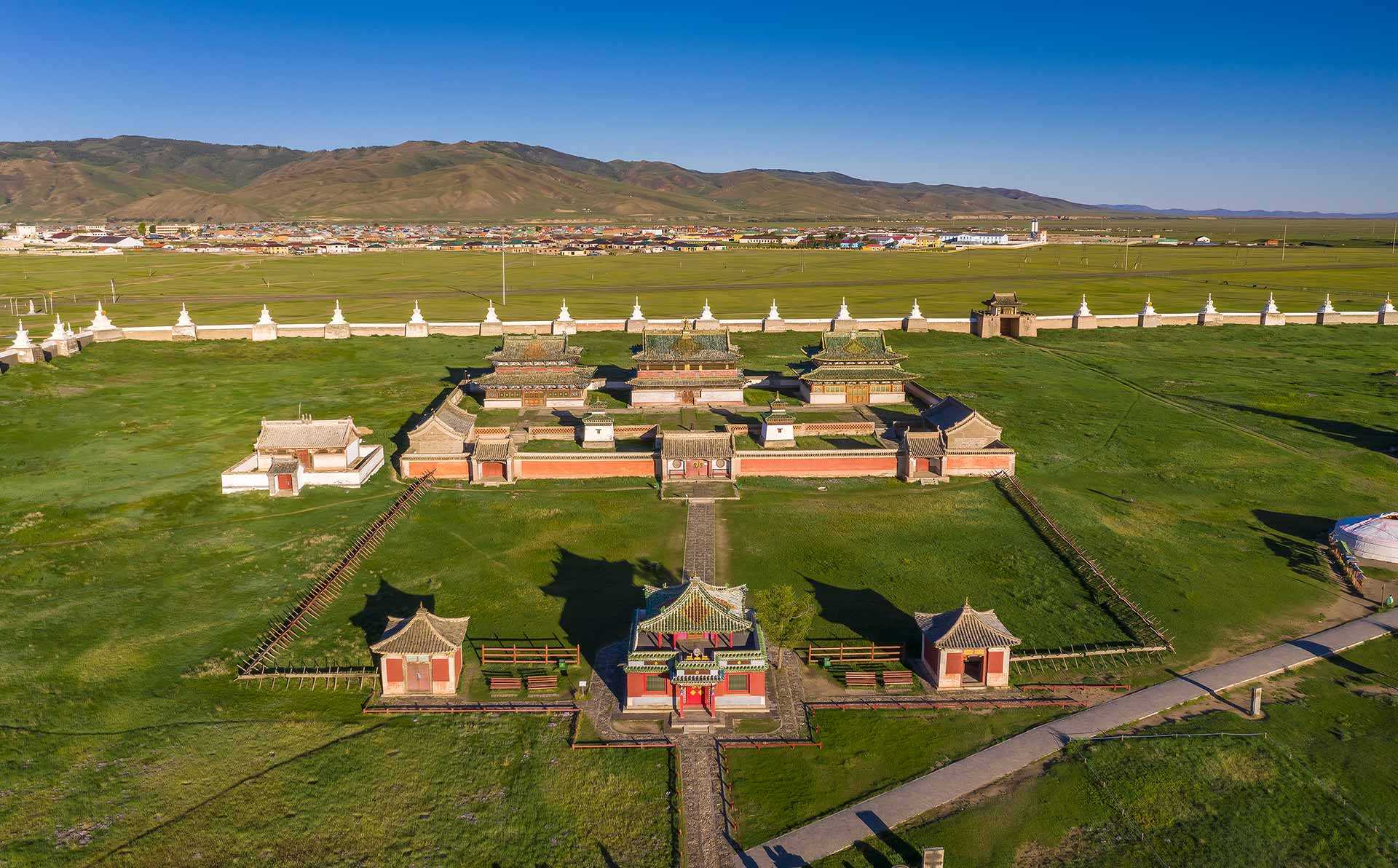 The oldest Buddhist temple in Mongolia.