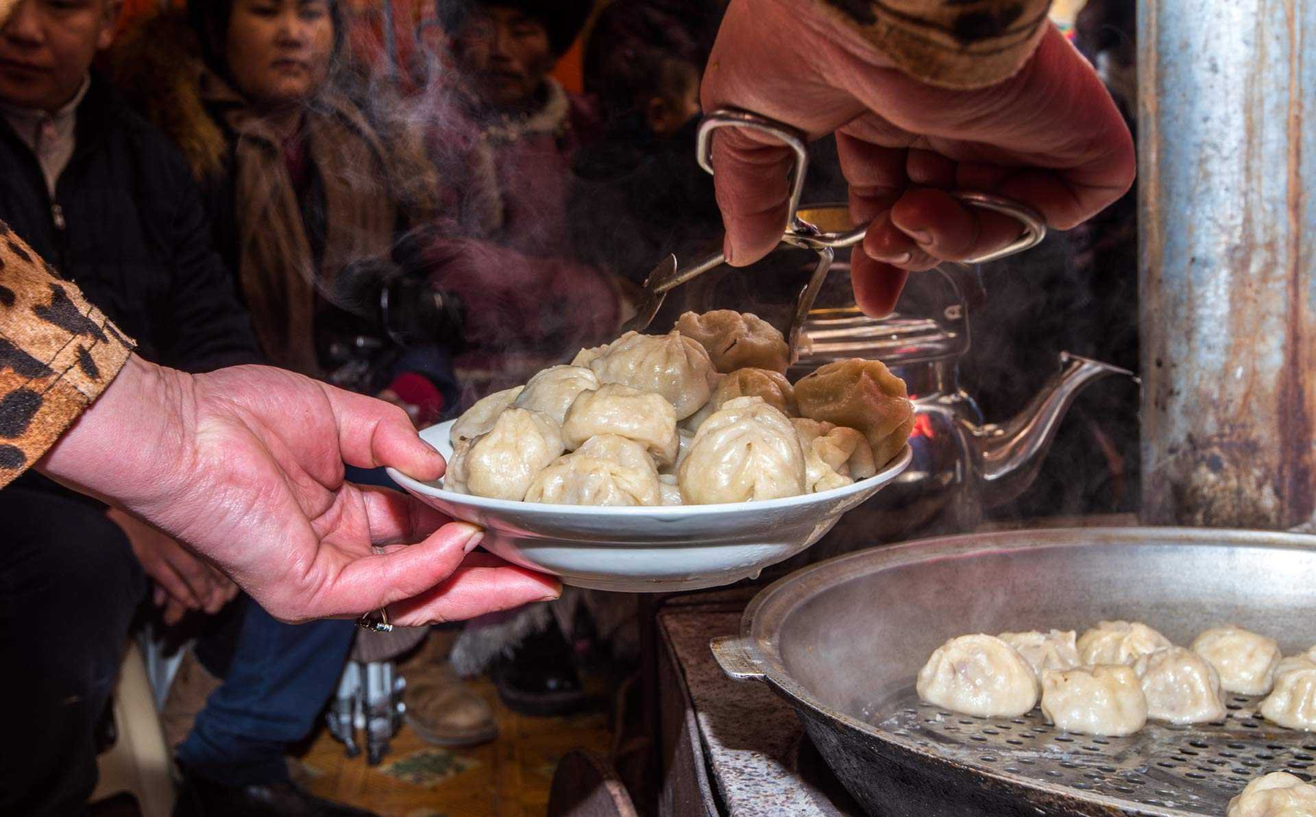 Mongolian meat dumplings.